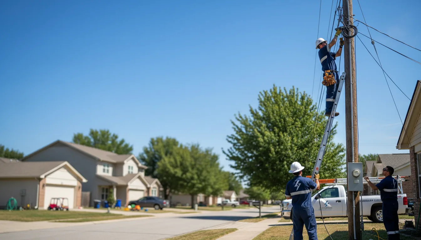 Residential electrician providing installation services in Linwood, MI